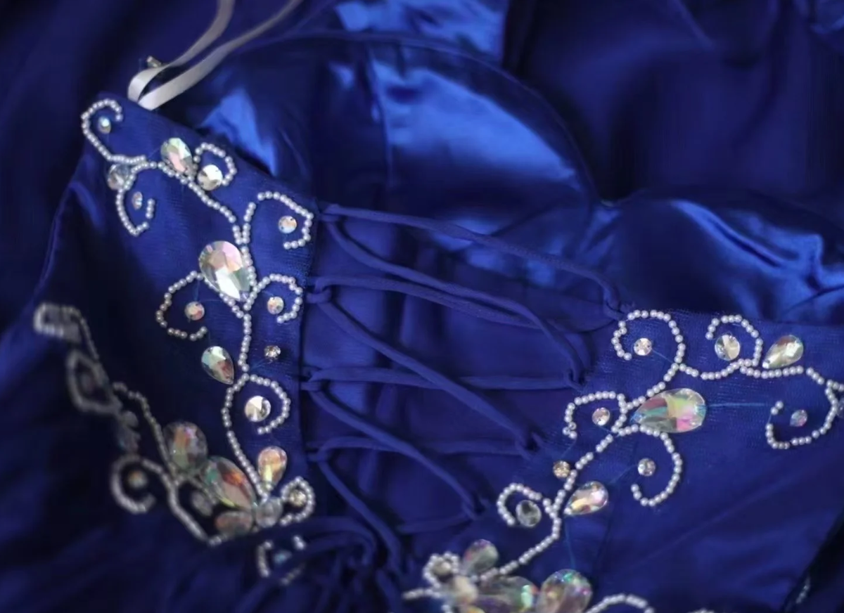Stylish Halter Royal Blue Chiffon Beaded Long Evening Dress Formal Wedding Guest Dress Prom Gown