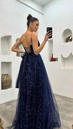 Emerald Green Glitter Maxi Tulle Prom Dress,Wedding Guest Dress,Wedding Reception Dress Y6329