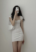 White Bodycon Dress Summer Dress, Sexy White Homecoming Dress Y1467