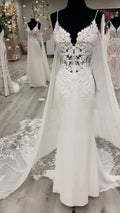 Spaghetti Straps Prom Dresses Bridal Gown with Lace C486