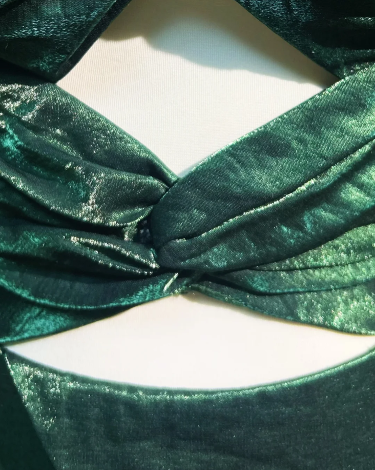 Vintage Sweetheart Neck Dark Green Satin Mermaid Party Dress Long Wedding Guest Dress SP1858