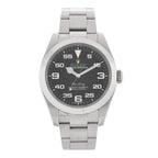 Stainless Steel 40mm Air-King Oyster Perpetual Watch Black 116900