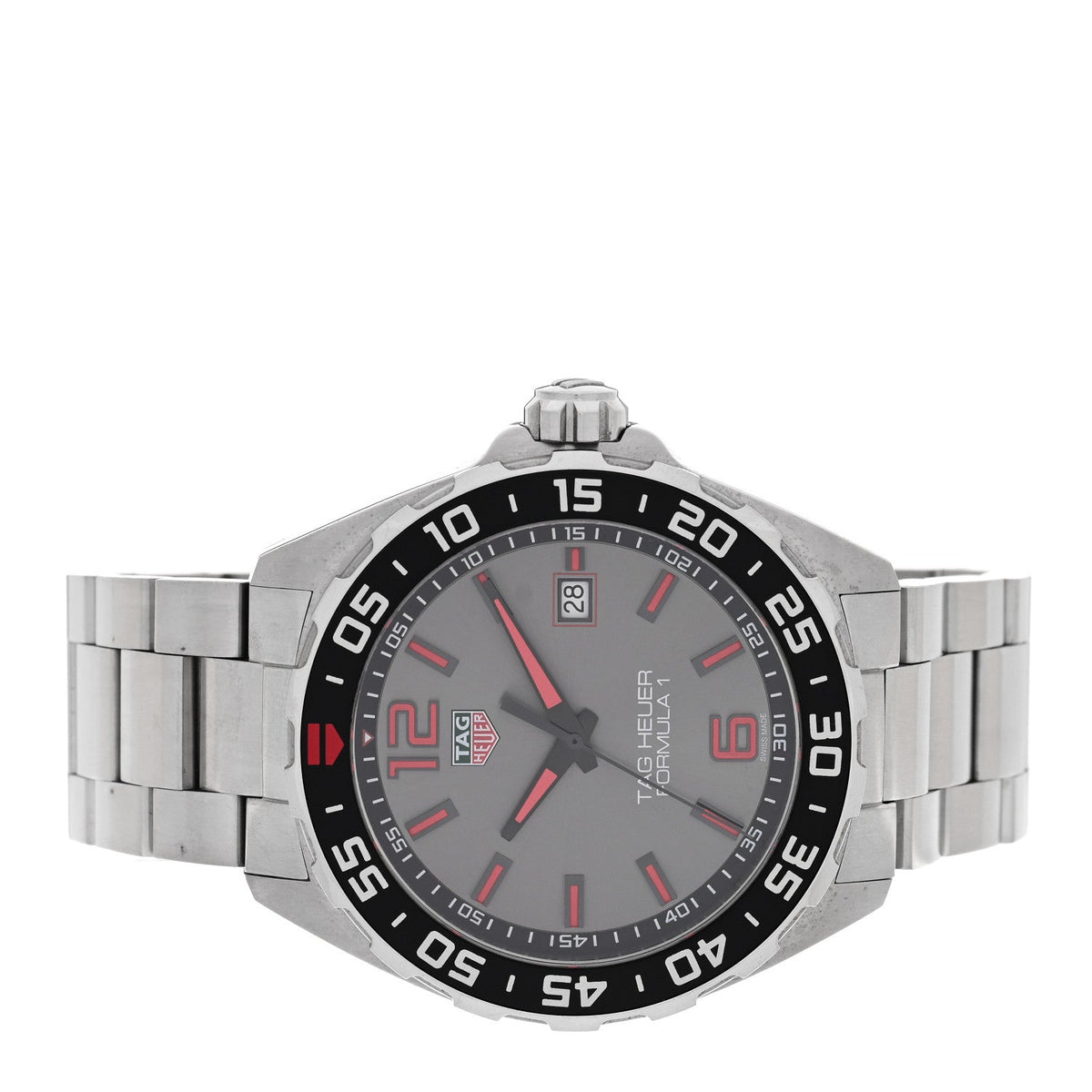 Stainless Steel 43mm Formula 1 Quartz Watch Silver WAZ1018