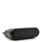 Aged Calfskin Chevron Quilted Small Gabrielle Clutch With Chain Black