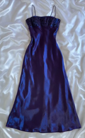 Unique Purple  A Line Long Prom Dress Evening Gown cc1380
