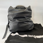Alexander McQueen Black Leather Backpack