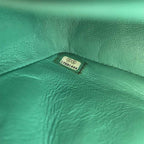 Chanel Green Leather Timeless Square Mini Flap Bag