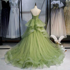 Ball Gowns, Green Prom Dress Vintage Prom Dresses