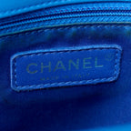 Lambskin Large CC Crossing Flap Blue