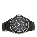 Stainless Steel Matte Ceramic 41mm J12 Automatic Watch Black