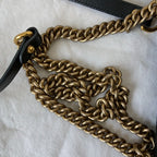 Gucci Black Mini GG Marmont 2.0 Matelassé Shoulder Bag