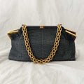 Bottega Veneta Vendome Sable Ardoise  Crocodile Shoulder Bag