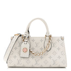 Calfskin Embossed Monogram OnTheGo East West White