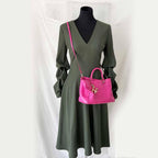 Carolina Herrera Pink Small Shopper Tote Bag