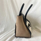Celine Tricolor Mini Luggage Tote Bag