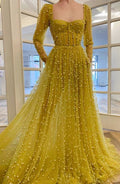 Long Sleeves Prom Dress With Beading   cg11255