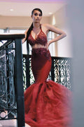 Romantic Appliques Tulle Formal Prom Dresses Beaded Prom Dresses Wedding Party Gown    cg11674