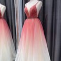 Newest V-Neck A-Line Prom Dresses, Evening Dress Prom Gowns    cg12060
