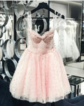 Sexy Beading Homecoming Dresses,Pink Homecoming Dress  cg13792