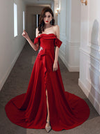 Charming V-Neck Appliques A-Line Prom Dresses, Evening Dress Prom Gowns   cg14688