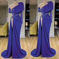 Modest Evening Dress, Evening Gown Long, Royal Blue Evening Dresses prom dress cg14817