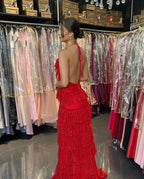 Spaghetti Straps A-Line Prom Dresses, Evening Dress     cg15513