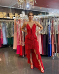 Spaghetti Straps A-Line Prom Dresses, Evening Dress     cg15513