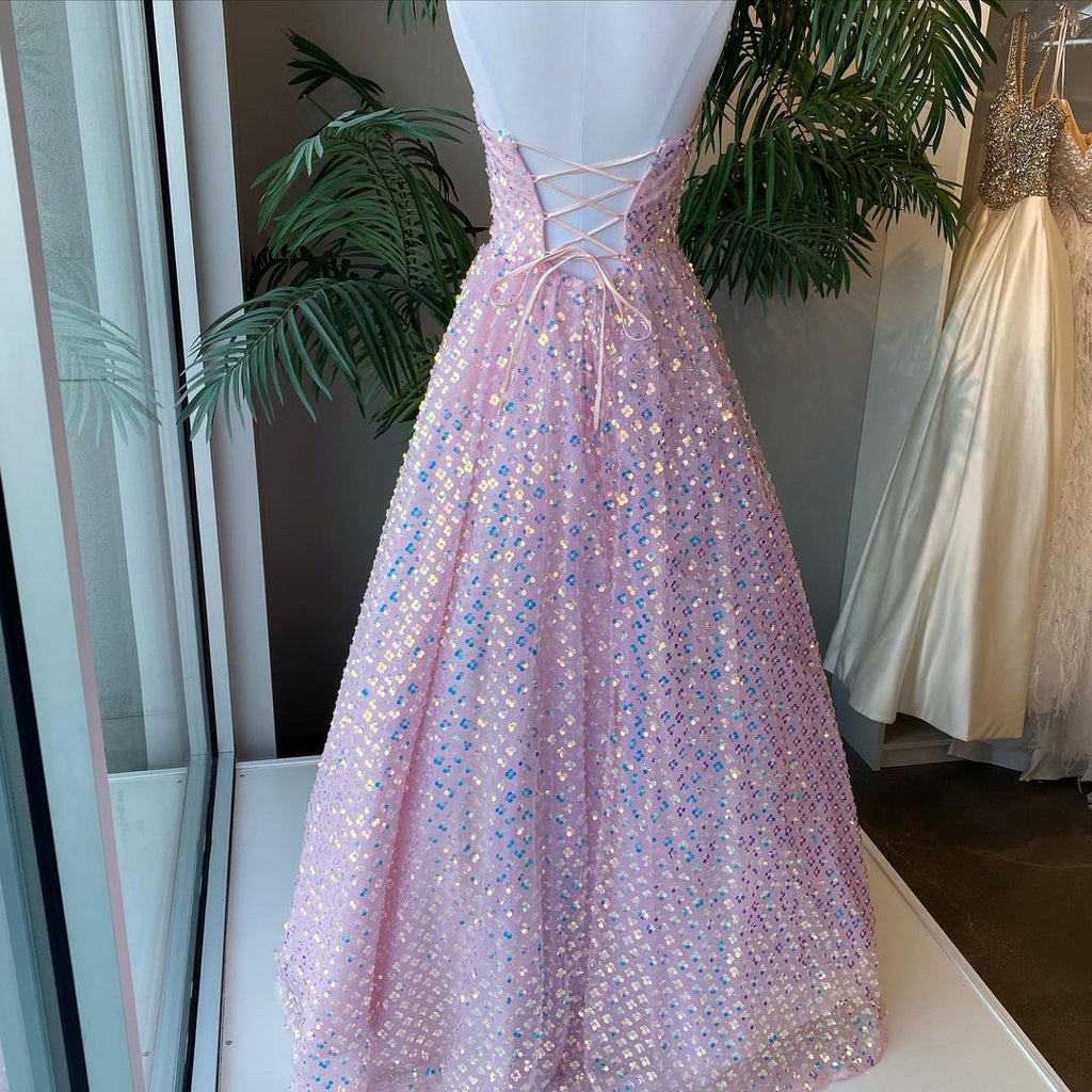 strapless lilac A-line long formal dress prom dress prom dress   cg16780