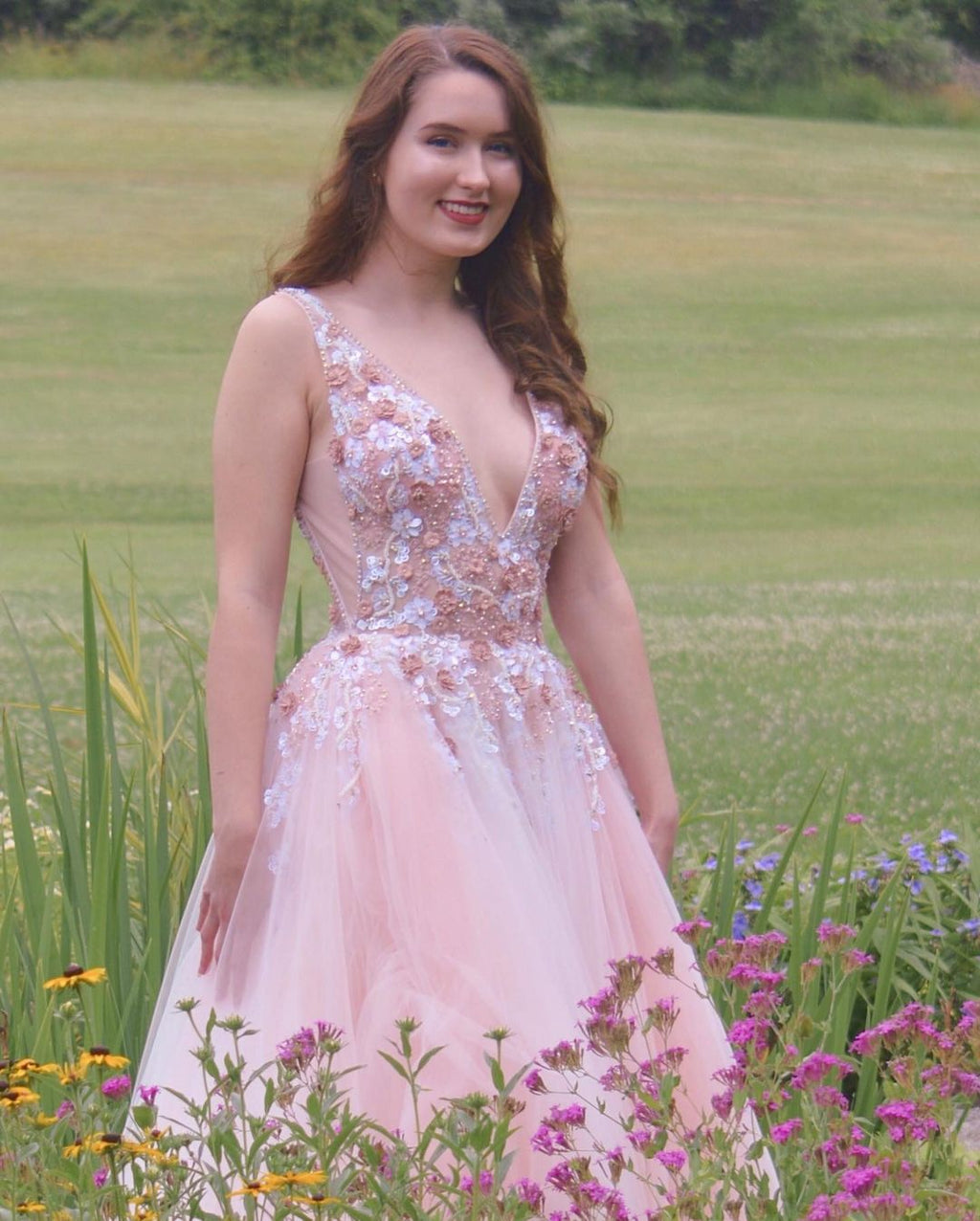 Princess Pink Long Dress for Prom or Formals    cg17190