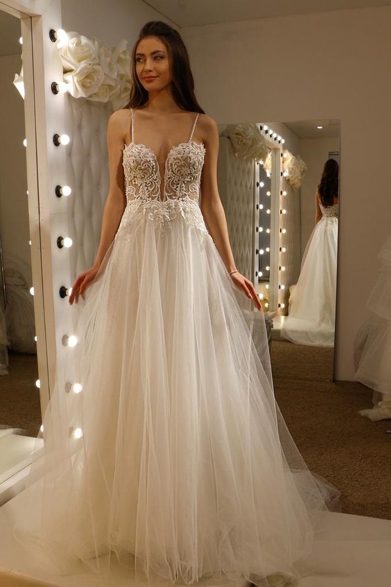 Deep Plunge V Neck Lace Corset Prom Dress    cg17529