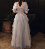 Soft Tulle Sweetheart Prom Dress For Women/Long Party Dress    cg18640