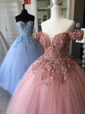 ball gown long prom dress, beading top formal party dress     cg20099