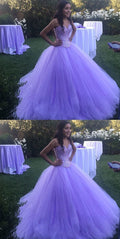 purple prom dresses, luxury prom dresses, long prom dresses, prom ball gown   cg20326