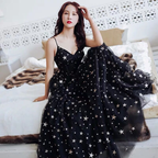 Sexy Black Sweetheart Tulle Long Party Dress, Chic Black Evening Dress Prom Dress   cg20335