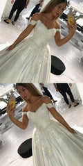 Appliques Off Shoulder Prom Dress, Sexy Prom Dresses       cg22908