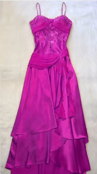 Spaghetti Straps Long Orange Party Dress Evening Dress Prom Dresses     cg25671