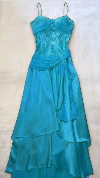 Spaghetti Straps Long Orange Party Dress Evening Dress Prom Dresses     cg25671