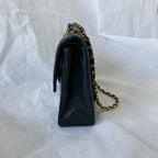 Chanel Black Lambskin Vintage Flapbag