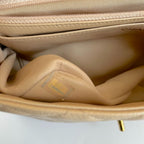 Chanel Jumbo Classic Single Flap Quilted Caviar Light Beige Bag