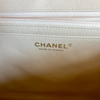 Chanel Jumbo Classic Single Flap Quilted Caviar Light Beige Bag