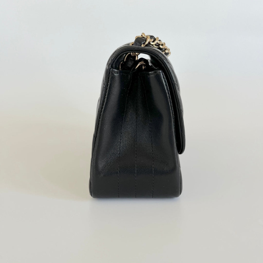 Chanel Mini Chevron Classic Caviar Flap Bag