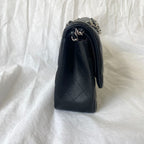 Chanel Classic Quilted  Black Jumbo Flap Bag