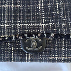 Chanel Tweed Jacket Large Flap Travel Bag