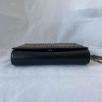Christian Louboutin Black Studded Small Flap Bag