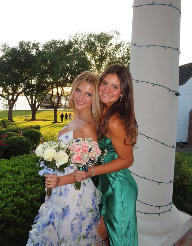Classic Blue Floral Prom Dresses Long Prom Gowns