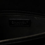 Caviar Quilted Small City Shopping Tote Black