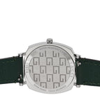 Stainless Steel Calfskin 35mm Grip Quartz Watch Green