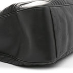 Calfskin Matelasse Maxi GG Marmont Top Handle Shoulder Bag Black