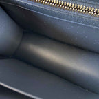 Dior Dark Blue Micro Cannage Patent Leather Small Diorama Shoulder Bag