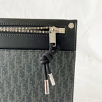 Dior Homme Oblique Leather Zip Pouch (for men)